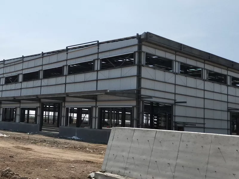 Duursame staalstruktuur pakhuis