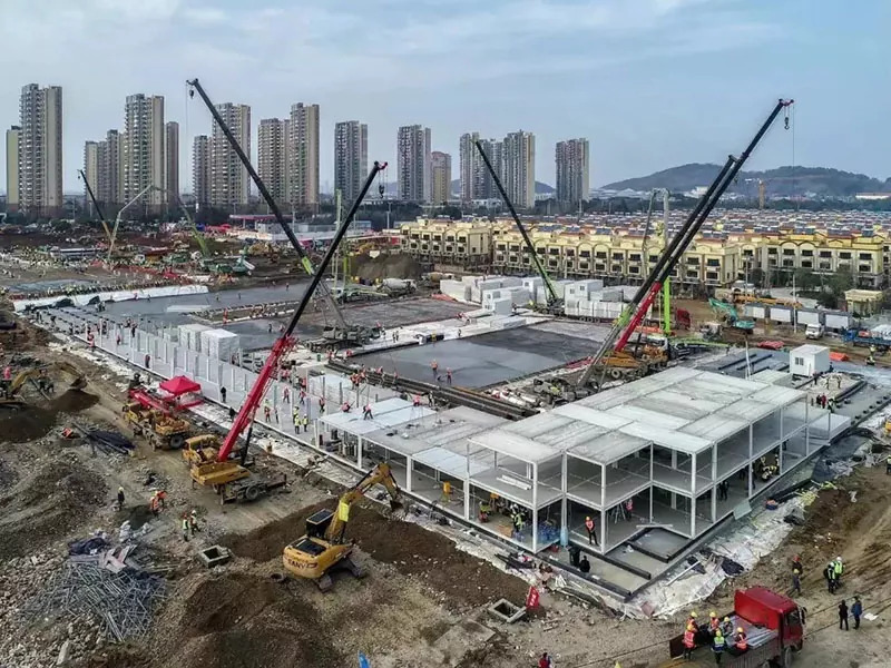 Modulêre staalstruktuur Hospitaalgebou Modulêre staalstruktuur Hospitaalgebou