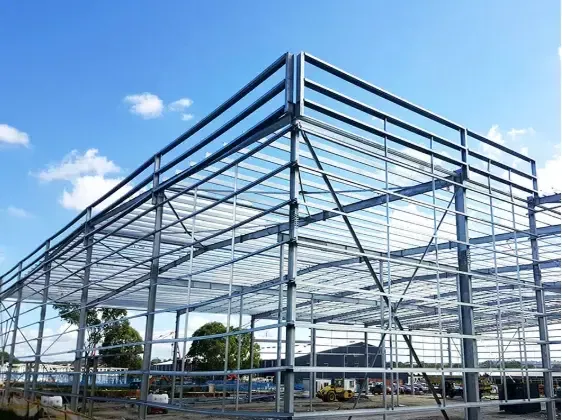 Praktiese en pragtige prefab metaalstaalgebou vir pakhuis
