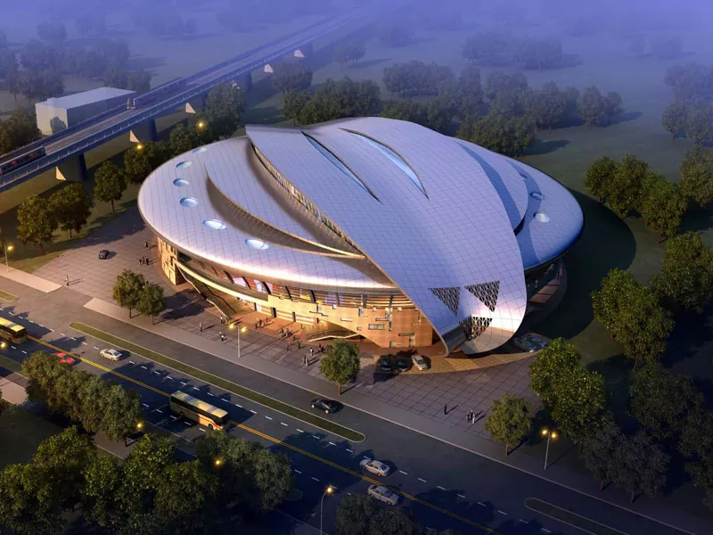 Prefab -stadionkonstruksie met staalstruktuur