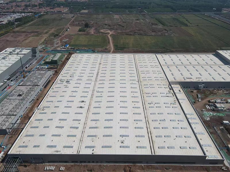 Staalstruktuur Omvattende Pakhuis